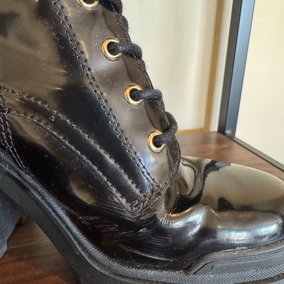 ALDO Uplift Heel - Chunky Heel Combat Boots - Picture 2 of 7